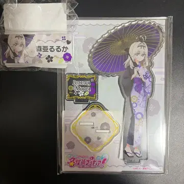 명탐정 프리큐어 모리 아루루카 극락탕 아크릴 스탠드 이름표 배지