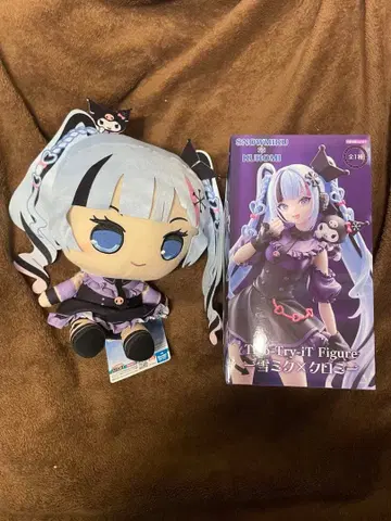 유키 미쿠 쿠로미 Trio-Try-iT 피규어 봉제 인형 2종