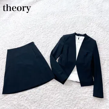 새상품급 띠어리 스커트 수트 셋업 노카라