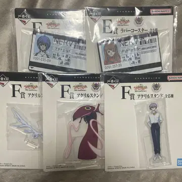 에반게리온 E상 F상 아크릴 스탠드 러버 코스터 나기사 카오루