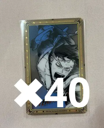 히로아카 원화전 금박 클리어 카드 이이다 텐야 40장