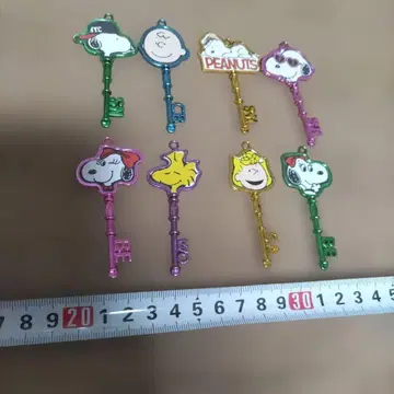 스누피 피너츠 캐릭터 키 세트 (컬러풀) 묶음 판매
