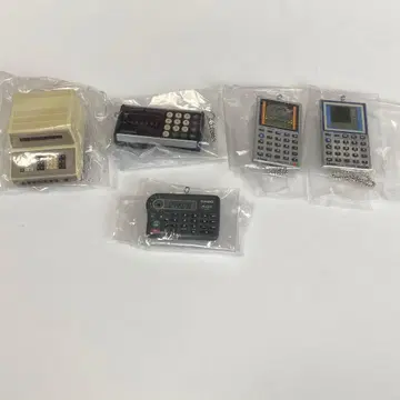 CASIO 역사 계산기 미니어처 마스코트 5종 컴플리트