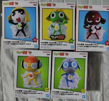 개구리 중사 케로로 피규어 5체 세트