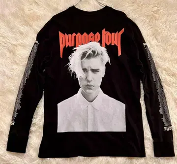 저스틴 비버 긴팔 티셔츠 구제 의류 빈티지