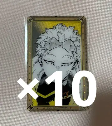 히로아카 전시회 원화전 금박 클리어 카드 호크스 10장