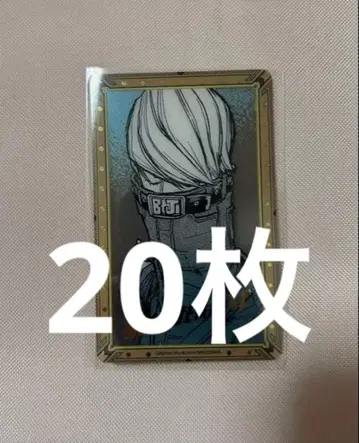 히로아카전 원화전 금박 클리어 카드 베스트 지니스트 20장