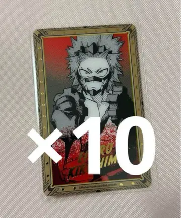 히로아카 전시회 원화전 금박 클리어 카드 키리시마 에이지로 10장