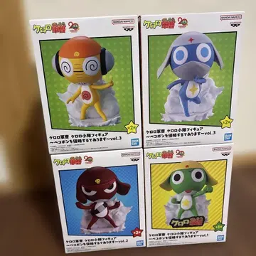 개구리 중사 케로로 피규어 4체 세트