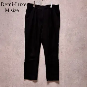 Demi-Luxe BEAMS 테이퍼드 팬츠 M 블랙 오피스 출퇴근 일본제