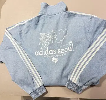 [ 한국 한정판 ] adidas 아디다스 데님 자켓 엔젤
