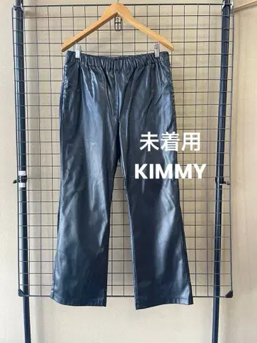 미착용 KIMMY 키미 Leather Pant Black 가죽 팬츠