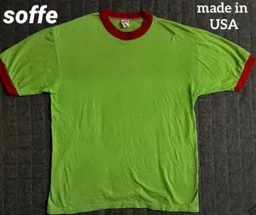 80s~90s soffe 소피 링거T셔츠 그린 USA제