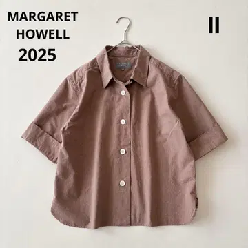 최근 2025 마가렛호웰 [ 정가 3.5 ] 코튼 포플린 셔츠 커피