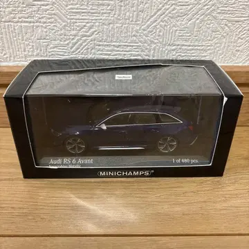 MINICHAMPS 아우디 RS 6 아반트 2019 블루 메탈릭