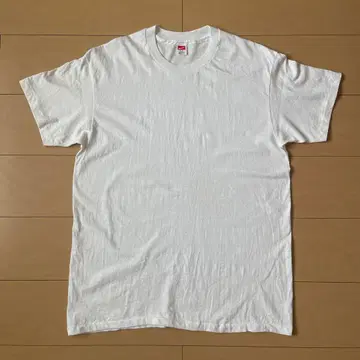 데드스탁 90s USA 헤인즈 화이트 무지 티셔츠