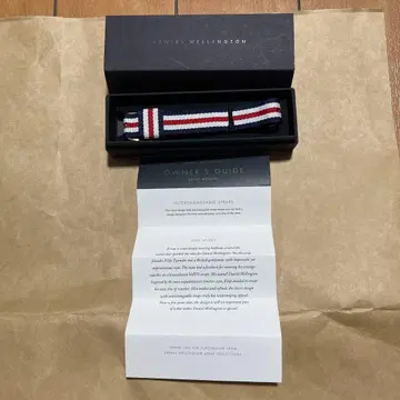 미사용품 다니엘 웰링턴 NATO 벨트 트리콜로르 컬러 20mm