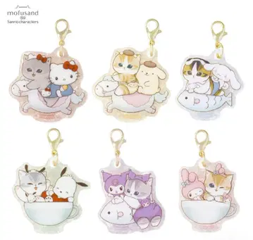 모프 샌드 x 산리오 트레이딩 마블 아크릴 참 전 6종 세트