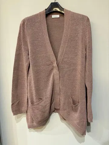 BRUNELLO CUCINELLI 더스티 핑크 가디건