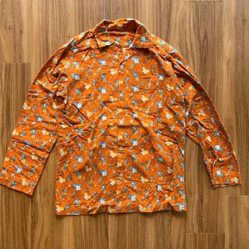 vintage 프린트 플란넬 셔츠 BOOTLEG Mickey 프린트