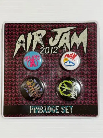 AIR JAM 2012 굿즈세트 핀 배지 스티커 하이스타