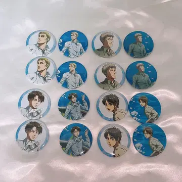 진격의 거인 카와스이 캔뱃지 엘빈 리바이 장 엘렌