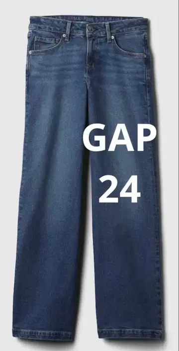 [ 사이즈 24 ] GAP 로우라이즈 스트라이드 와이드 데님