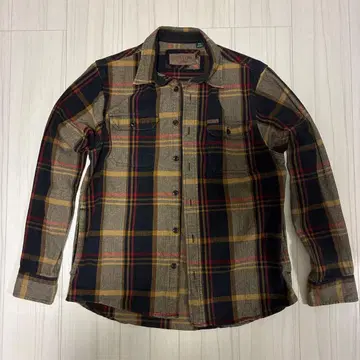 ORVIS 체크 무늬 긴팔 플란넬 셔츠