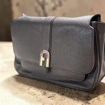 FURLA 소피아 2WAY 숄더백 다크 그레이/골드 가죽