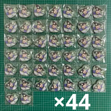 닌타마 란타로 닌타마 난자타운 하트 캔뱃지 시오에 분지로 44개