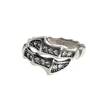 실버 925 지르코니아 클로 반지