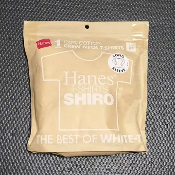 Hanes 헤인즈 T-SHIRT SHIRO 긴팔