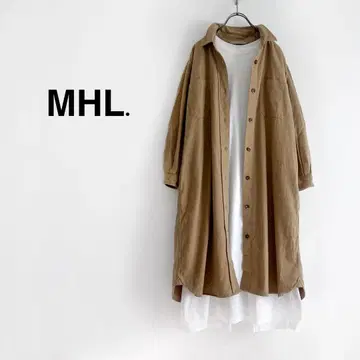 MHL. 롱 셔츠 원피스 베이지 마가렛호웰