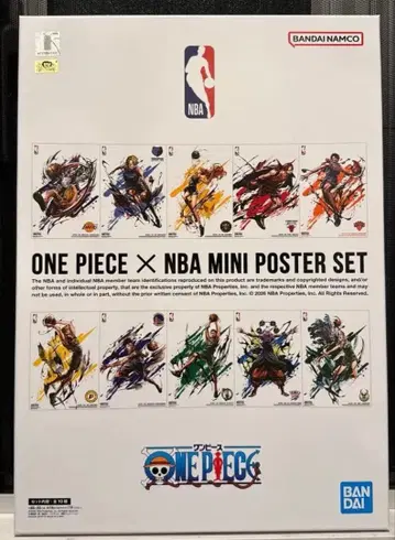 ONE PIECE x NBA 미니 포스터 세트