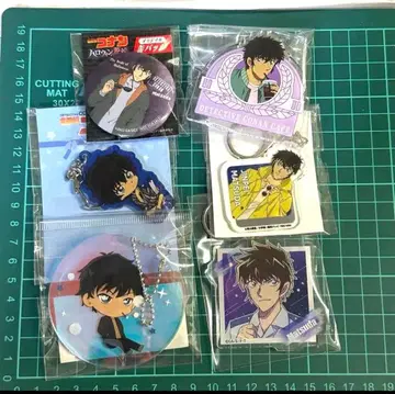 명탐정 코난 마츠다 진페이 굿즈 캔뱃지 아크릴 키링 묶음 판매 세트