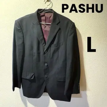 새상품급 PASHU 수트 셋업 AB5 블랙 스트라이프 울 블랙