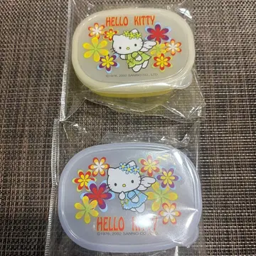 헤이세이 레트로 산리오 헬로키티 엔젤 천사 타퍼 미니 보존 용기