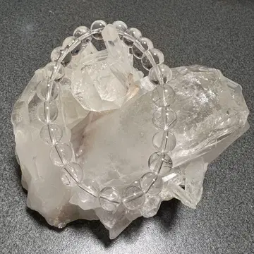 수정 실버 루틸 함유 금전운 업무운 심신 밸런스 개운 팔찌