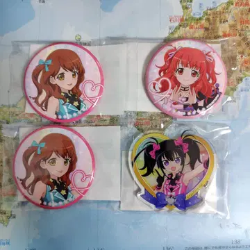 프리티 리듬 마루쿠지 아이라 카논 캔뱃지 카나메 키링