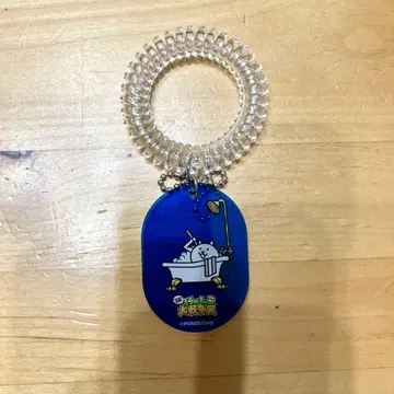 냥코 대전쟁전 사우나 열쇠고리풍 아크릴 키링 고양이 버스