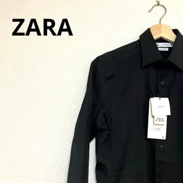 [미사용 새상품] 택 포함 ZARA 긴팔 블랙 셔츠 S 사이즈