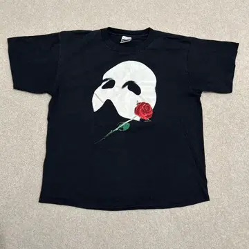 80s Vintage TULTEX 오페라의 유령 T셔츠 블랙 XL