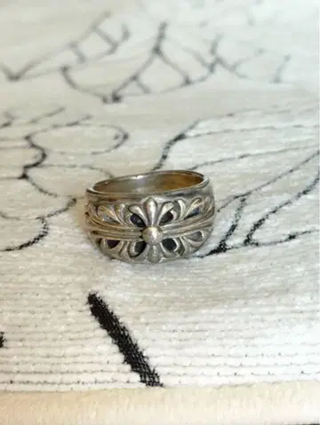 실버 925 플로럴 크로스 반지