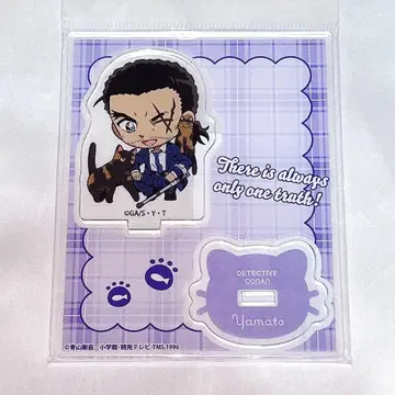 [새상품 미사용] 명탐정 코난 SD 고양이 아크릴 스탠드 야마토 칸스케