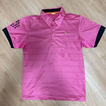 PUMA 골프 셔츠 L 사이즈 핑크 남성용