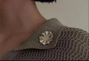 h'eres 히아즈 F 브로치 물결 모양 실버 925