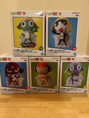 개구리 중사 케로로 케로로 소대 피규어 5체 세트