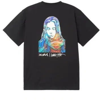 x-girl 콜라보 그래픽 프린트 T셔츠 M