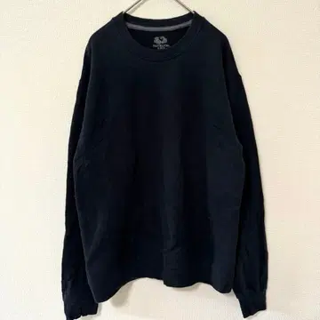 프룻 오브 더 룸 크루넥 긴팔 맨투맨 L 블랙 면 폴리에스테르