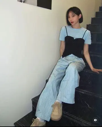 한국 브랜드 citybreeze 로우라이즈 스트레이트 데님